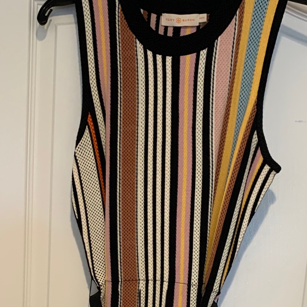 Tory Burch sleeveless sweater dress. Spring 2019